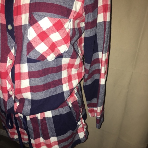 Aerie flannel‎ Romper - Picture 3 of 8